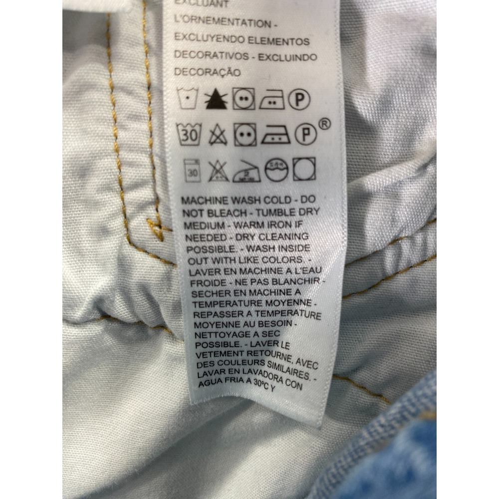 Levi's Premium 501 S Skinny Jeans Women's 28x28 (Meas 28x27) Light Wash Big E - Picture 14 of 15